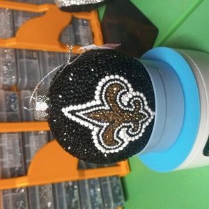 Handmade xmas ornament NFL New Orleans Saints